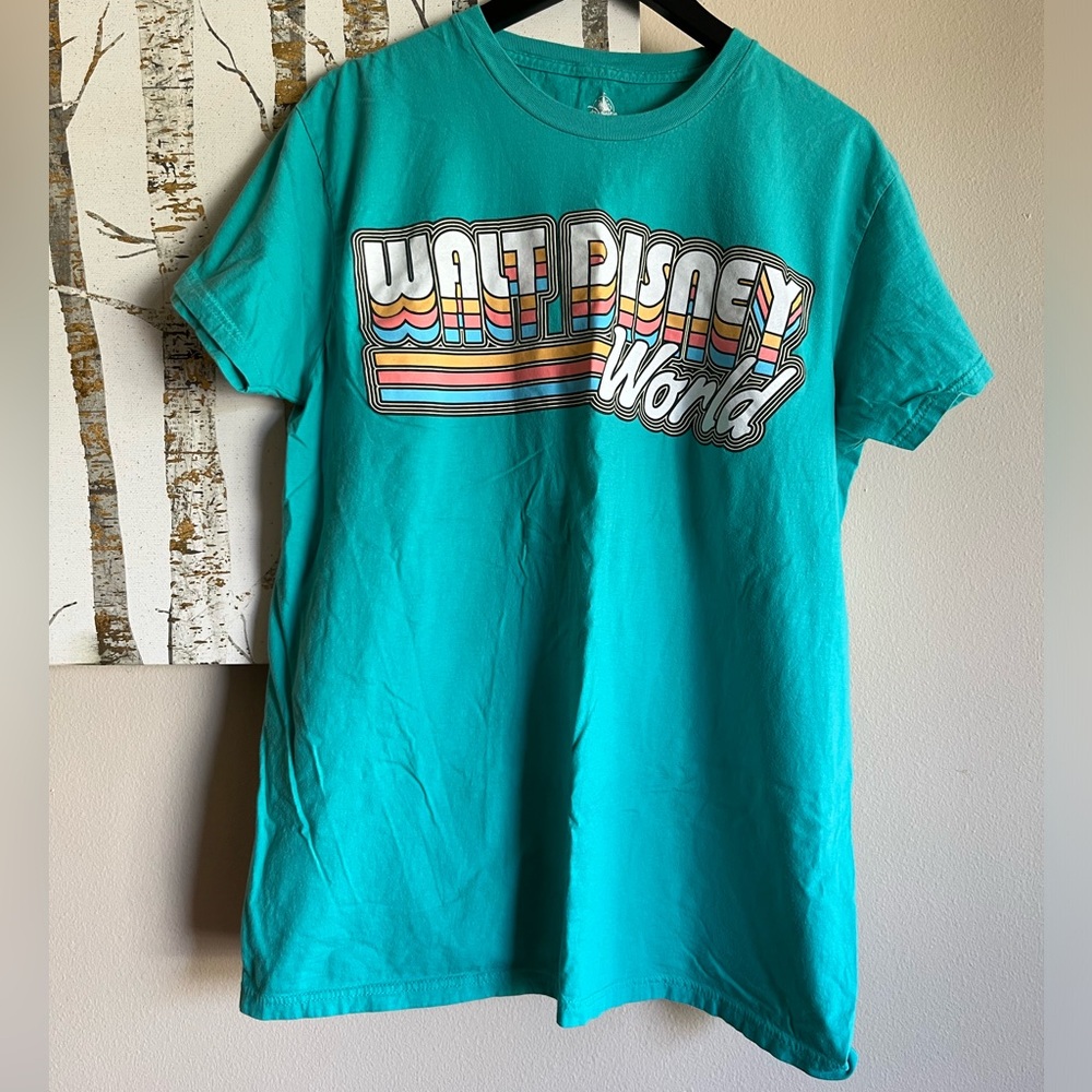 Walt Disney World Resorts Disney Parks vintage style tshirt blue XL